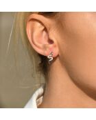 Boucles d'oreilles Saly Diamants 0.14ct Or Blanc