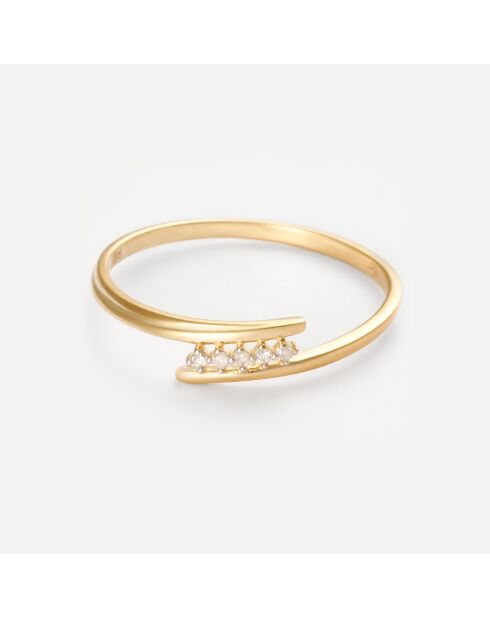 Bague Éclat Harmonieux Diamants 0.028 ct or jaune