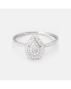 Bague Symphonie d'Étoiles Diamants 0.229 ct or blanc