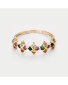 Bague Mia Mix Pierres 0.72 ct or jaune
