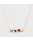 Collier Radieuse Mix Pierres 1.5 ct or jaune
