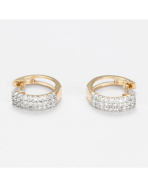 Boucles d'oreilles Tremiti Diamants 0.29 ct or jaune