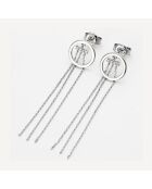 Boucles d'oreilles Jardin Secret Diamants 0.044 ct or blanc