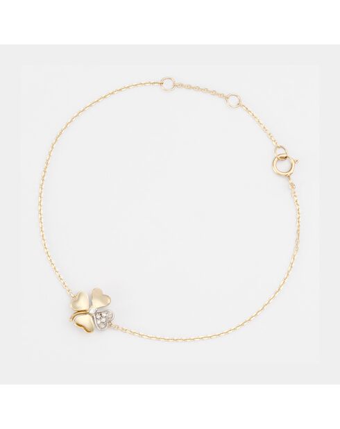 Bracelet Souffle d'Or Diamants 0.047 ct or jaune