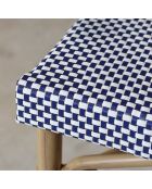 2 fauteuils de bar extérieur en textilène Amalfi bleus