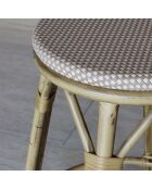 2 Tabourets de bar extérieur en textilène Amalfi rotin