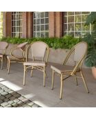 2 chaises extérieures en textilène Amalfi beiges