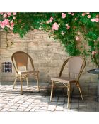 2 chaises extérieures en textilène Amalfi beiges