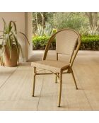 2 chaises extérieures en textilène Amalfi beiges