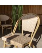 2 chaises extérieures en textilène Amalfi beiges