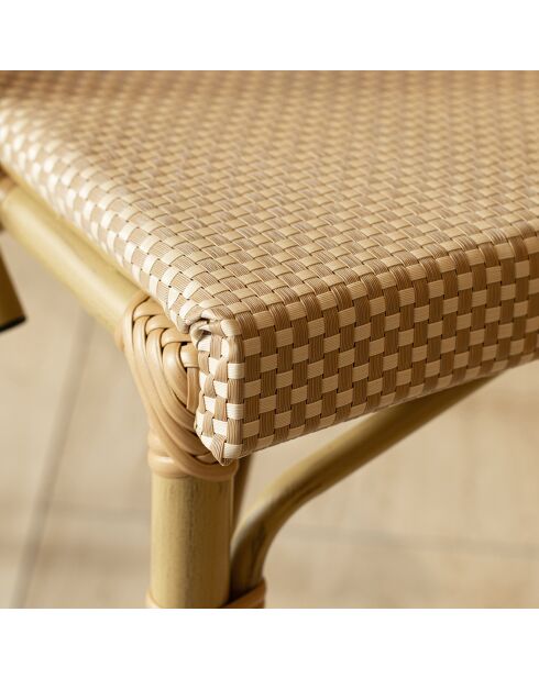 2 chaises extérieures en textilène Amalfi beiges
