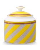 Sucrier en Porcelaine Pip Chique jaune - 9.2x12x11.3 cm