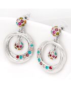 Boucles d'oreilles Moonlight multicolores