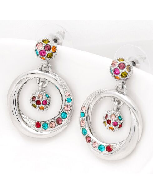 Boucles d'oreilles Moonlight multicolores