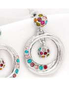 Boucles d'oreilles Moonlight multicolores