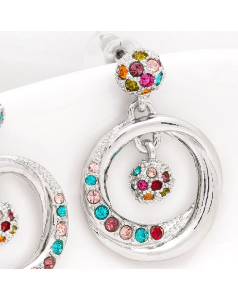 Boucles d'oreilles Moonlight multicolores
