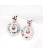 Boucles d'oreilles Moonlight multicolores