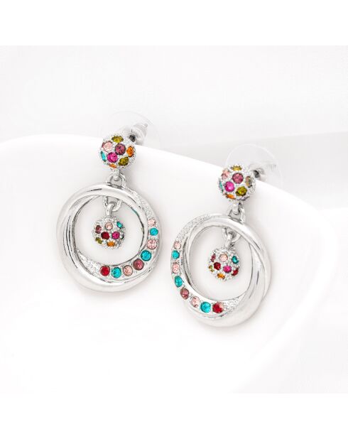 Boucles d'oreilles Moonlight multicolores