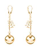 Boucles d'oreilles Turn dorées