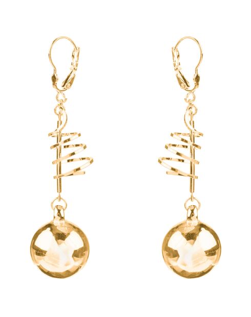 Boucles d'oreilles Turn dorées
