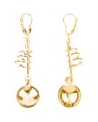 Boucles d'oreilles Turn dorées