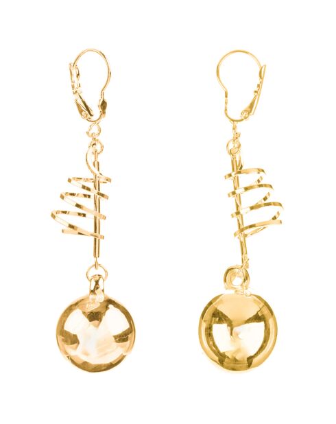 Boucles d'oreilles Turn dorées