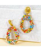 Boucles d'oreilles Italian Valley multicolores