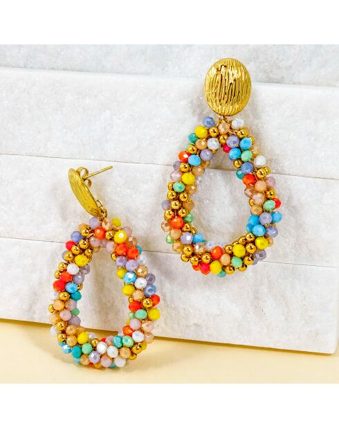Boucles d'oreilles Italian Valley multicolores