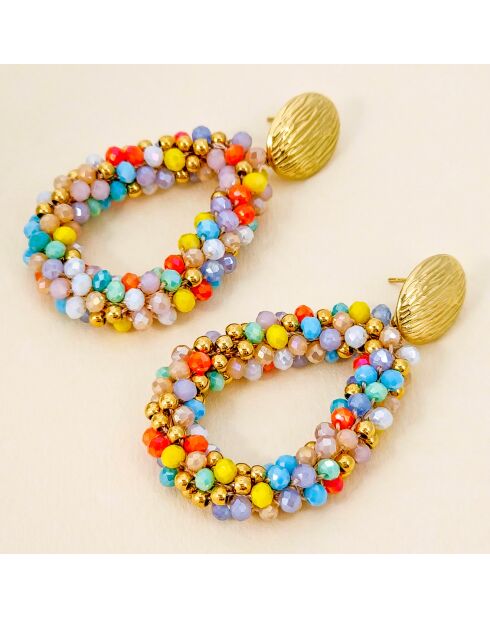 Boucles d'oreilles Italian Valley multicolores