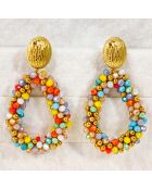 Boucles d'oreilles Italian Valley multicolores