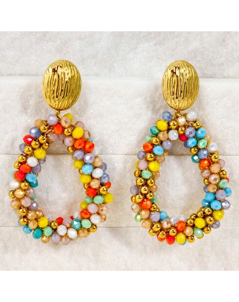 Boucles d'oreilles Italian Valley multicolores