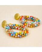 Boucles d'oreilles Italian Valley multicolores