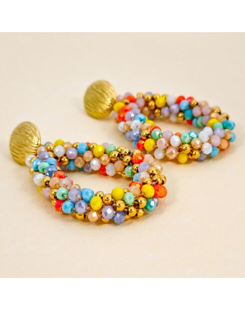 Boucles d'oreilles Italian Valley multicolores