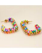 Boucles d'oreilles Italian Valley multicolores