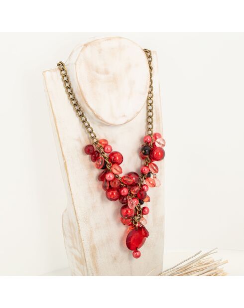 Collier Evena rouge