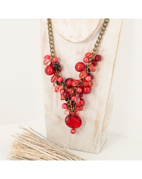Collier Evena rouge