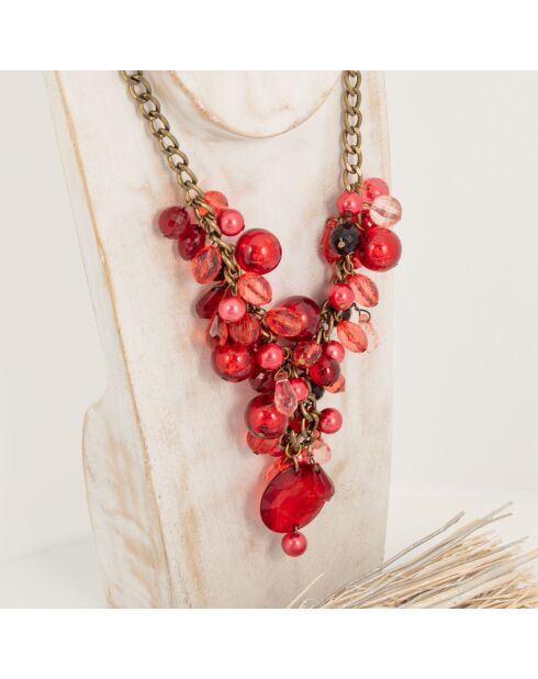 Collier Evena rouge