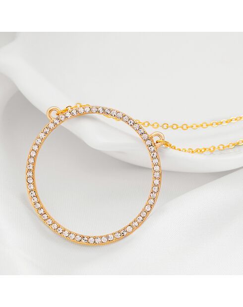 Collier Kate Crystal doré