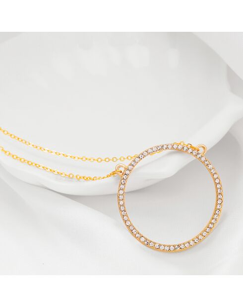 Collier Kate Crystal doré