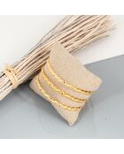 3 Bracelets Abissa dorés
