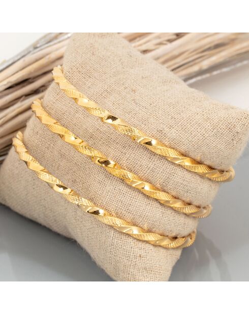 3 Bracelets Abissa dorés