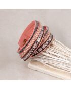 Bracciale Boa rosa