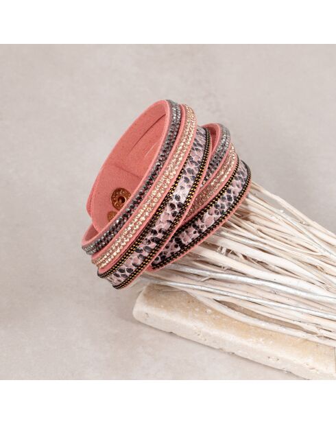 Bracciale Boa rosa
