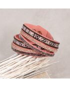 Bracciale Boa rosa