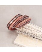 Bracciale Boa rosa