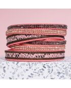 Bracciale Boa rosa