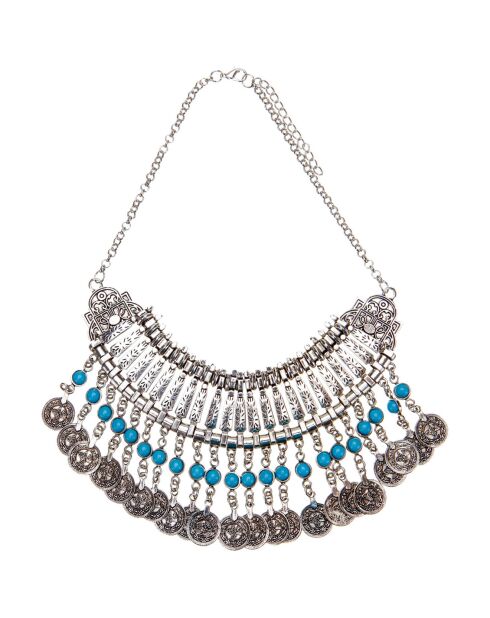 Collier Fanora turquoise/argenté
