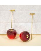 Boucles d'oreilles Amarena bordeaux