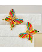 Boucles d'oreilles Borbola multicolores