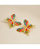 Boucles d'oreilles Borbola multicolores
